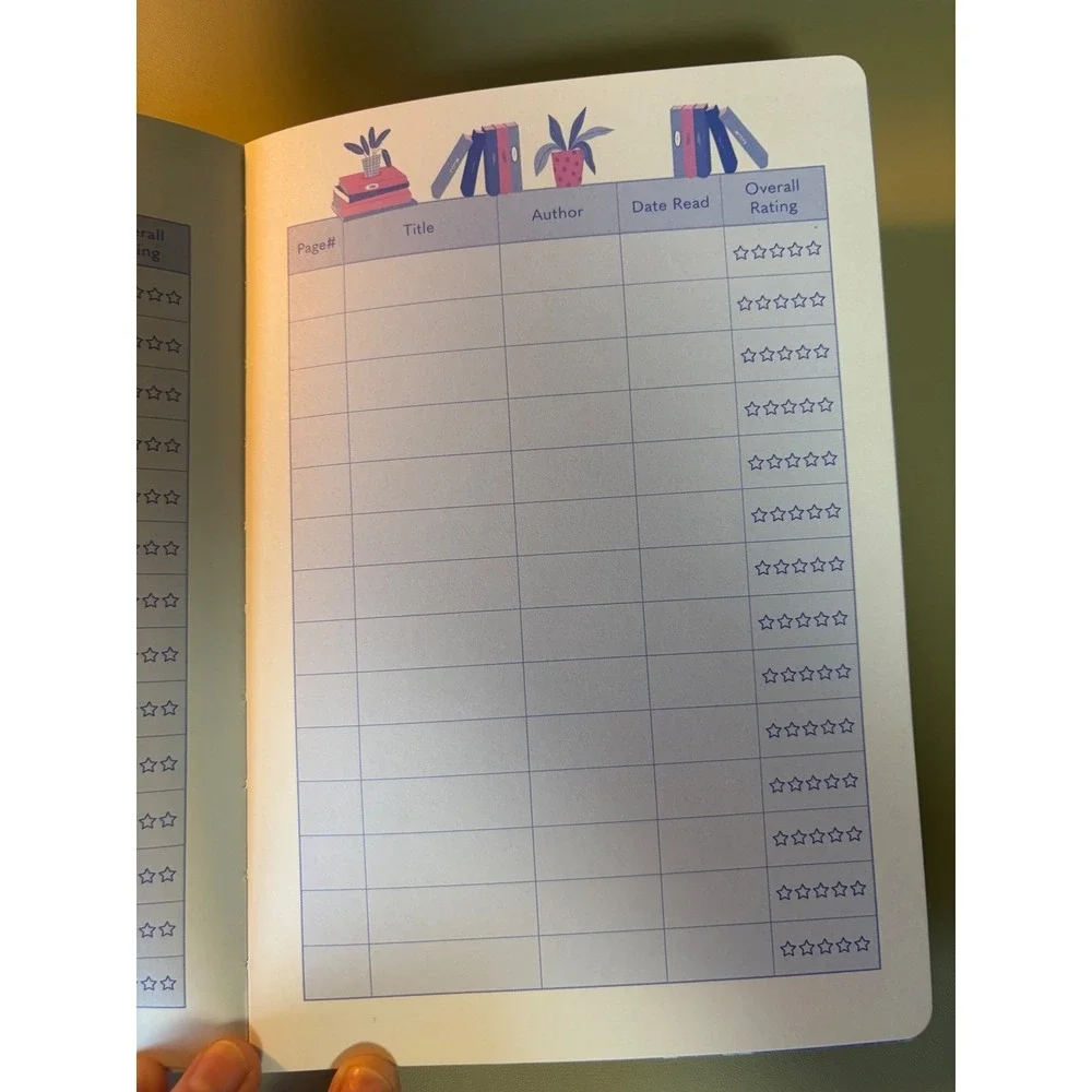My Book Club Journal Reading Log Guided Notebook Teal Illustrated Softcover